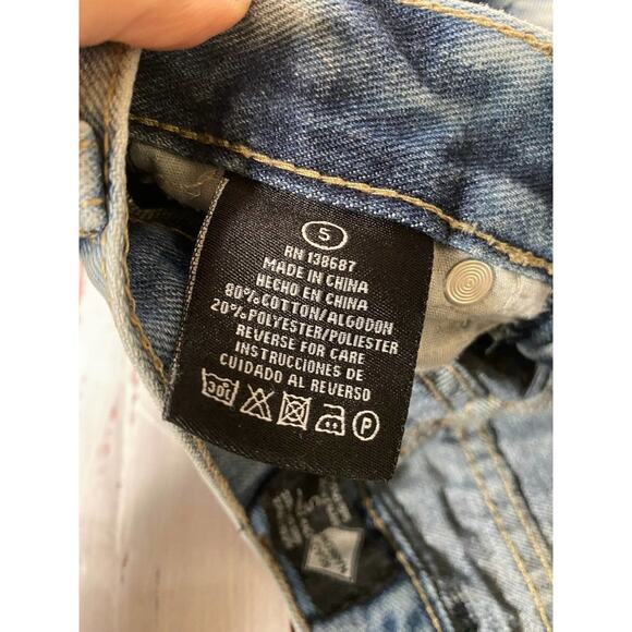 Road Narrows Blue Jean Shorts Boys Sz 5 - Picture 3 of 8